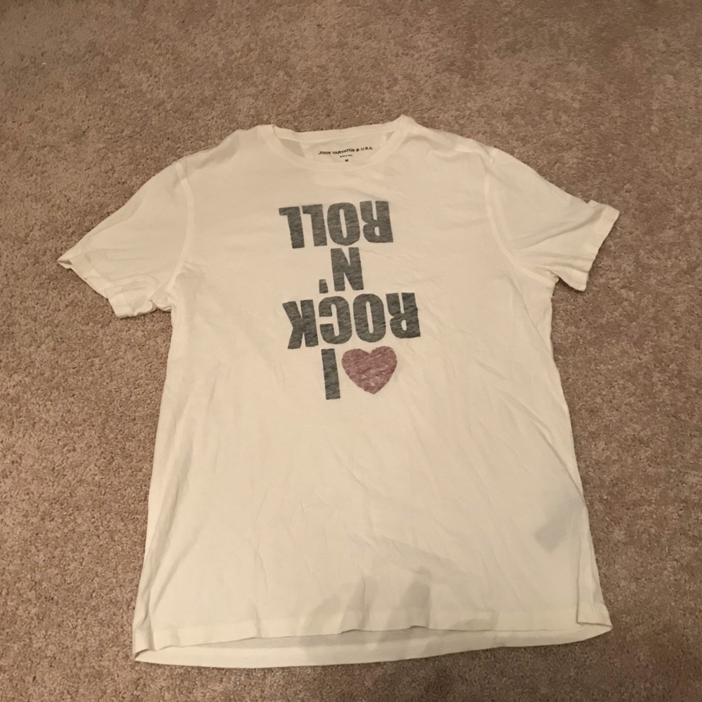 I Love rock and roll shirt by John Varvatos- sizeM